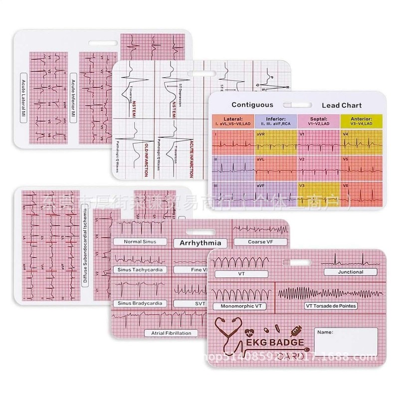 Nursing Flashcard - Nursing Reference EKG Interpretation | 3 Piece