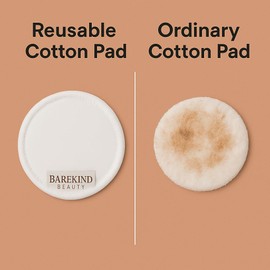 BareKind Beauty Reusable Makeup Remover Pads – Soft, Eco-Friendly, Washable Cotton Pads for All Skin Types (Pack of 10)