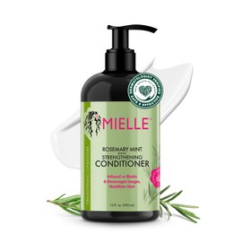 Mielle Organics Rosemary Mint Strengthening Hair Conditioner for Women & Men - Biotin Infused Detangling & Hydrating Conditioner to Increase Manageability & Support Longer, Healthier Strands, 12 oz