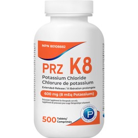 Potassium Chloride Extended Release, 500 Tablets – 600 mg (8 mEq Potassium), for Hypokalemia Treatment and Prevention