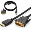 RKINC HDMI to DVI Cable 1.5M, Bi Directional DVI-D 24