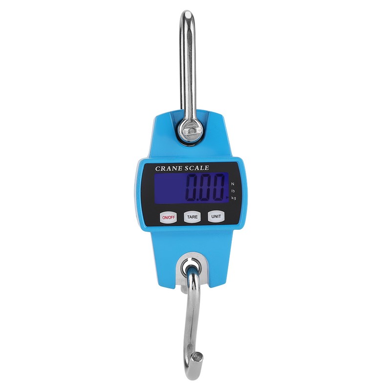 Digital Sky Blue 300KG Hanging Crane Scale Industrial Hook Weight