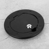 Aluminum Alloy Black Fuel Tank Cap Cover Flag Label Fits