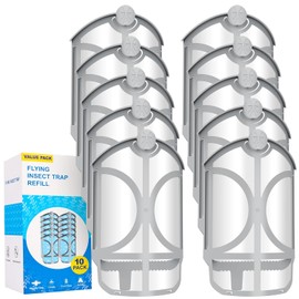 16 Pack Flying Trap Refills Compatible with zzevo Flying Insect Trap Refill, Insect Replacement Kit for M364 M364A and Max Fully Compatible Size (16 Pcs Refill)