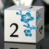 Glow in The Dark Flower Metal Dice, DNDND 7 PCS