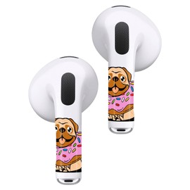 RockMax for AirPods 3rd Generation Skins, Dog Soccer Decal Stickers for Earbuds 3, Funny Sign Wrap Design, Easy Installation, for Teenagers and Families