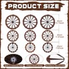 Outus 18 Pcs Wagon Wheel Decorations Paper Fans Country Western