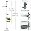 Hershii Indoor Plant Stand Pole Tension Rod Corner Standing Shelf