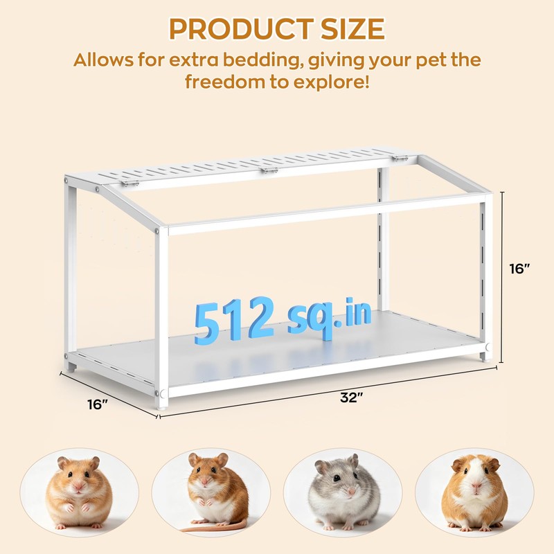 MUNNAR Metal Hamster Cage - Large Hamster Cages and Habitats
