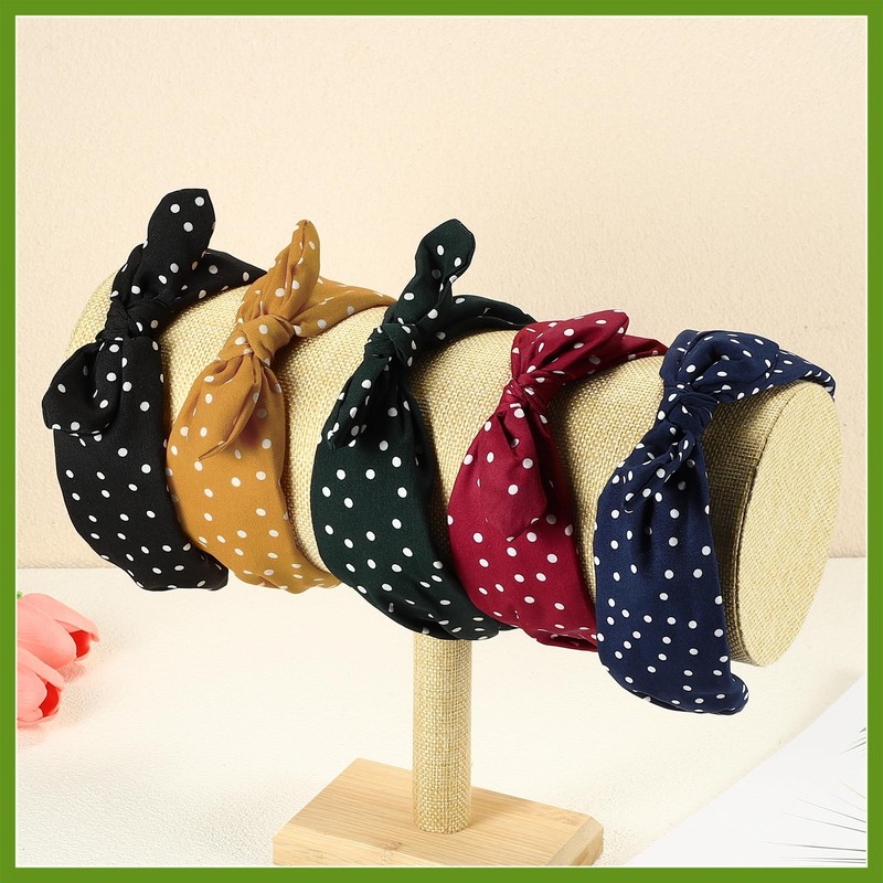 GLIDESMOOTH 1 Pcs Bowknot Headband with Bunny Ears, Hairband for