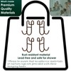 Jovware Bronze Shower Caddy - 4 Pack Open Shelf Hooks