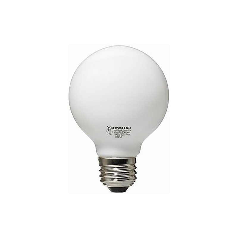Yazawa Corporation GW100V38W70 Ball Bulb, 40W Shape, Diameter 2.8 inches