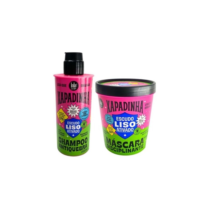 Xapadinha Shampoo Antiquiebre 250ml + Máscara Disciplinante 450gr Lola Cosmetics