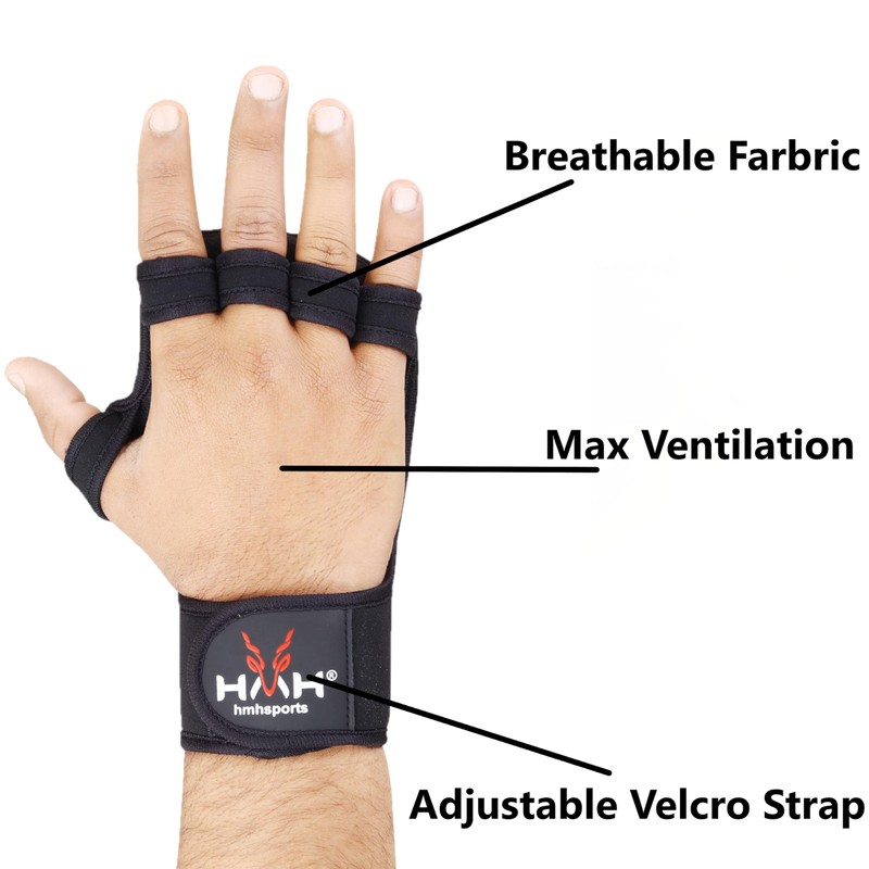 HMH Sports Gym Gloves - Weight Lifting Gloves with Adjustable