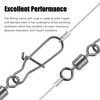 100Pcs Fishing Rolling Barrel Swivel with Duo Lock Snap Connector,