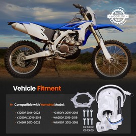 Hodflop 33D-13907-02-00 Fuel Pump Assembly Compatible with Yamaha YZ250F YZ250FX YZ450F YZ450FX WR250F WR450F 2010-2023, Replace# 33D-13907-02 33D139070200 33D1390702