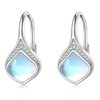 Moonstone Earrings Sterling Silver Filigree Irish Celtic Teardrop Moonstone Drop