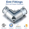 Gisafai 5 Pcs EMT Conduit Fittings Inside Corner Pull Elbow,