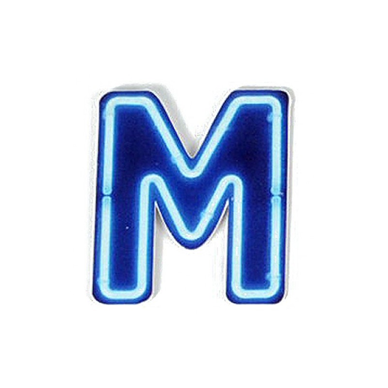 HAB & GUT -VM013- Tin Magnetic Letters, M, Vintage Neon
