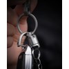 tikey Titanium Magnetic Key Holder, Quick Release Keychain, Detachable Magnetic