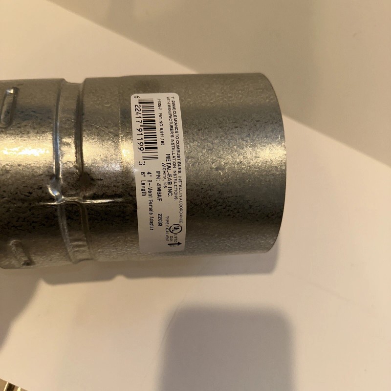 Metal-Fab 4M6AF B-Vent Adjustable Length Female Adapter 4"