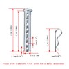 8-20Pack Multisize Flat Head Adjustable Clevis Pin,with Multi-Hole Cylindrical Pin