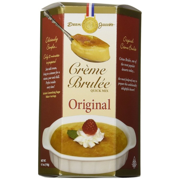 Dean Jacob's Creme Brulee Quick Mix, 4.1oz (Xcell Creme Brulee Mix) 2 Pack
