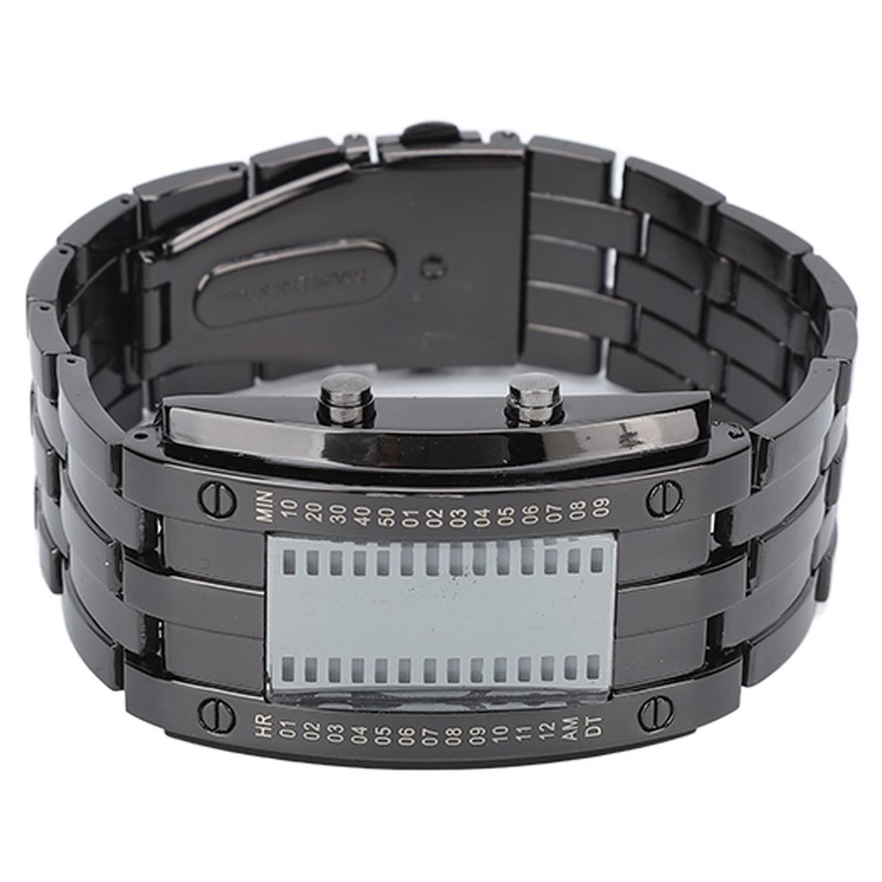 Men's Watch Fashion Exquisite Waterproof Alloy Men's LED Watch with