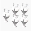 KEL Pack of 5 Contour Plugs; Straight Plug IP20, White