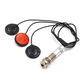 Alnicov Guitar Pickup Piezo Transducer with 3 Sensors 1/4" Musical Instrument Accessories for Ukulele Violin Guitar