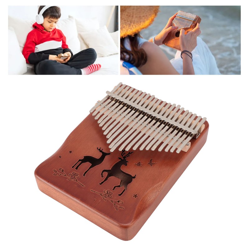 21 Keys Thumb Piano Musical Instruments Kalimba Finger Piano with