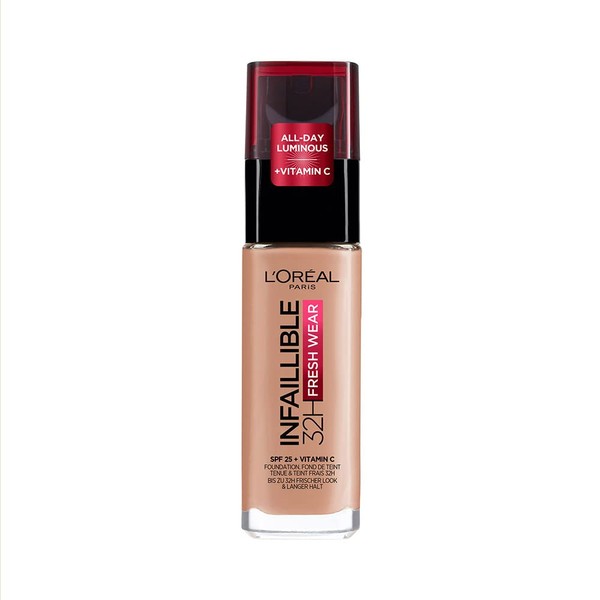 L'Oréal Paris Liquid Foundation, Full Coverage, Lasting Wear, With Vitamin