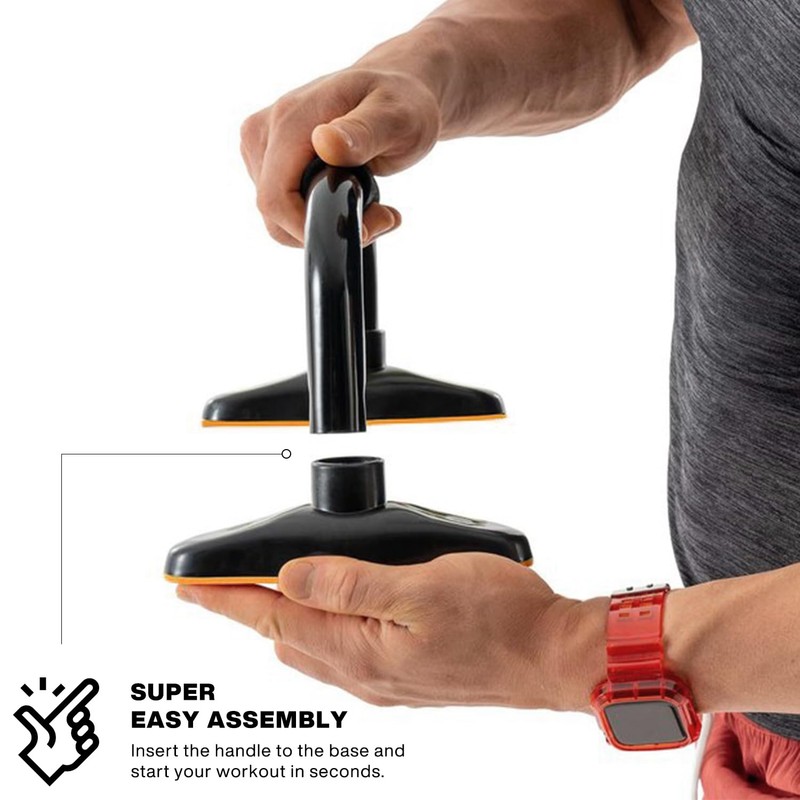 Meteor Essential Push Up Bars - Non-Slip Foam Grip Handles