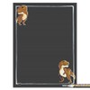 Cohas Magnetic Backed Lined Chalkboard with Dinosaur Theme, Includes T-Rex