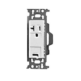 Panasonic WN1931SW Embedded 15A / 20A Recessed Ground Outlet with Embedded Ground Terminal White