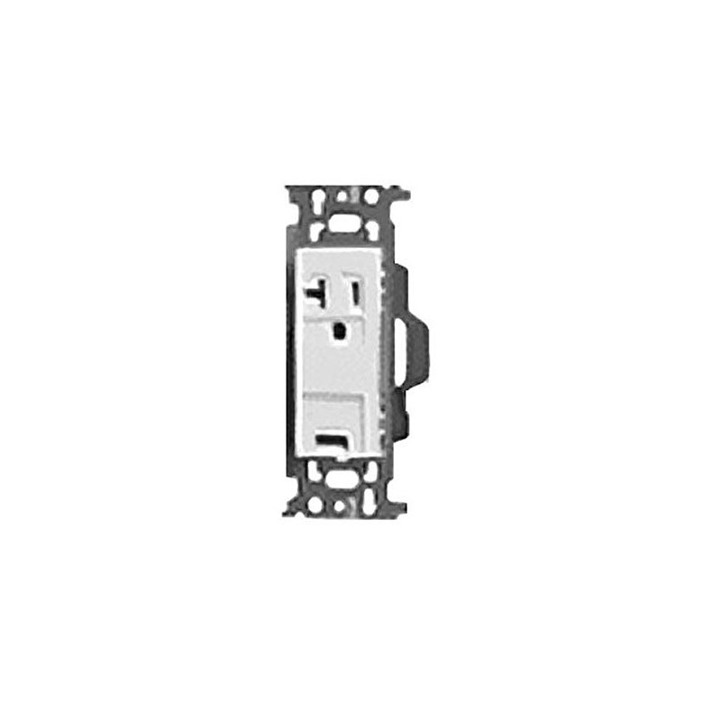 Panasonic WN1931SW Embedded 15A / 20A Recessed Ground Outlet with