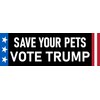 Save Your Pets Vote Trump Sticker Illegal Immigrants Pour In