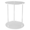 Clear Acrylic Plant Stand Round Top Corner Holder Planter Flower