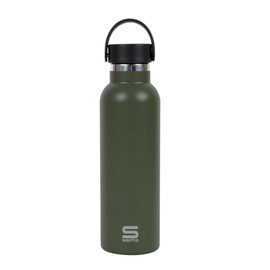 Safta Palm Green - Thermos Flask, Water Bottle, Stainless Steel, Double Insulated, 12 Hours Hot Drink and 24 Hours Cold Drinks, 7.3 x 25 cm, 600 ml, Palm Green, M, Casual, Palm Green, Casual
