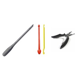 blntackle76 Hook Remover Set of 4 – Fishing Hook Remover Double-Sided 17 – 22 cm Assortment Including Fish Duster and Fishing Scissors for Fishing