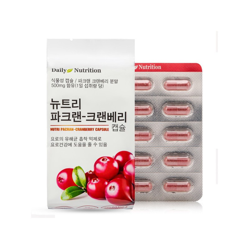 Daily Nutrition (120 capsules / (120캡슐X4박스) 뉴트리 파크랜 크랜베리 캡슐