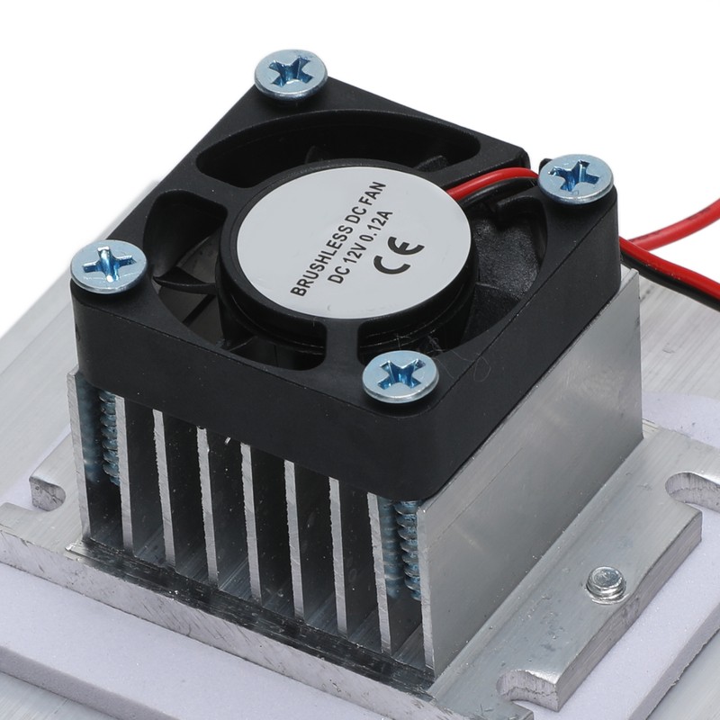 Peltier Cooler with Power Supply Semiconductor Refrigeration Cooling System DIY