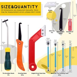 Herramienta para Quitar Lechada, Antideslizante, Cuchillas Extraíbles, Liviana para Limpiar Huecos en Pisos de Baldosas de Cerámica y Construir Hermosas Juntas en Azulejos de