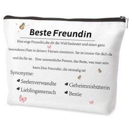 Birthday Gift for Women, Farewell Gift Colleagues, Gift Sister, Gift Christmas, Friendship Gifts, Gift Friend, Gifts Cosmetic Bag Courage Gift, Motivational Gifts, Cosmeticcase-best friend