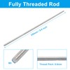 Cjueiom 4 Pcs M5 x 250mm Fully Threaded Rod, 304