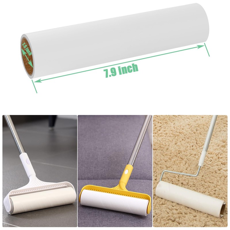 7.9 inch Lint Roller Refills Only, Extra Sticky Tape Roller