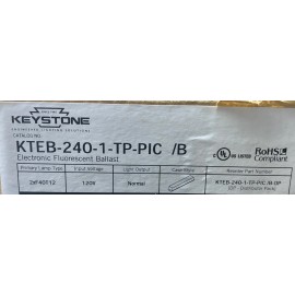 Keystone T12 Electronic Universal Ballast 120V 50/60Hz KTEB-240-1-TP-