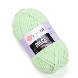 Yarnart Dolce Yarn Plush Velvet Soft Chenille Super Bulky Yarn Blanket amigurumi Crochet 131 Yards Yarn Yarn 100 Grams (3.53 oz) (850)