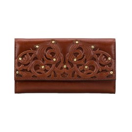 Patricia Nash Terresa Filigree Tan Studded Wallet