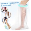 NOLITOY Leg Cast Cover for Shower with Watertight Seal Transparent
